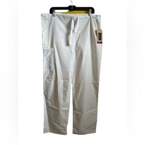NWT Cherokee Traditional Workwear White Pants Med